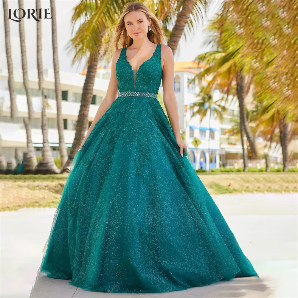 LORIE Dark Green Glitter Formal Prom Dresses Lace A-Line Shiny Backless V-Neck Evening Dress Appliques Princess Party Gowns 2023
LORIE Dark Green Glitter Formal Prom Dresses Lace A-Line Shiny Backless V-Neck Evening Dress Appliques Princess Party Gowns 2023