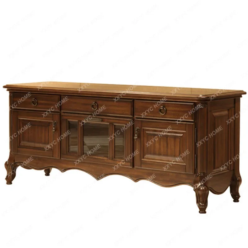 TV cabinet, small apartment living room furniture all solid wood storage simple
TV cabinet, small apartment living room furniture all solid wood storage simple