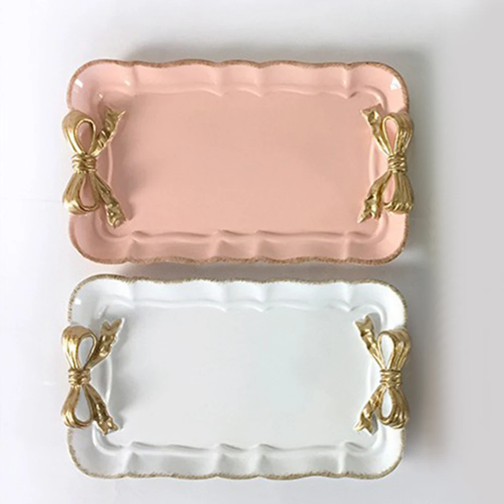 Retro Bow Jewelry Macaron Color Dessert Tray Vanity Perfume Tray Storage Trinket Dish Eco Trays For Vanity Craftsmanship
Retro Bow Jewelry Macaron Color Dessert Tray Vanity Perfume Tray Storage Trinket Dish Eco Trays For Vanity Craftsmanship