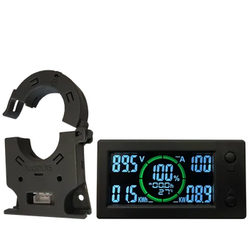 Spilt CT Bluetooth DC 0~300v Battery Monitor Hall Coulomb Tester Digital Voltmeter Capacity Power Electricity AH Voltage Meter