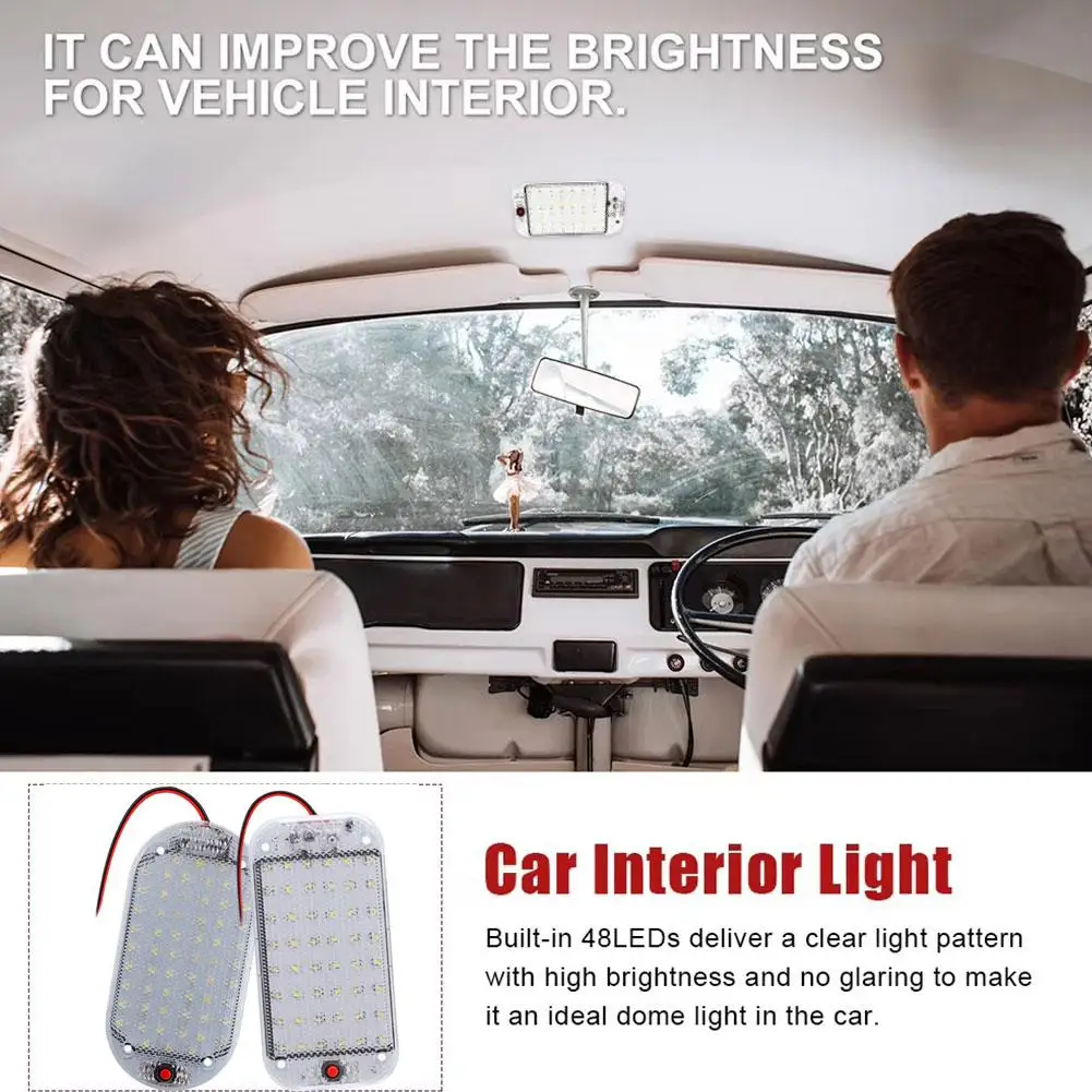 Universal Roof Car Reading Light Trunk Ceiling Light, Easy Installation For Van Lorry Truck RV Camper Indoor Car Ceiling Li B3H7
Universal Roof Car Reading Light Trunk Ceiling Light, Easy Installation For Van Lorry Truck RV Camper Indoor Car Ceiling Li B3H7