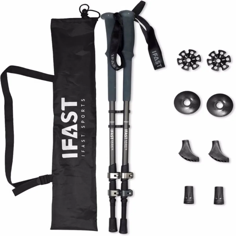 Walking Sticks, Pair of 2, Walking Hiking Sticks, Anti-shock, Adjustable, Alpenstock Poles, Mountaineering staff
Walking Sticks, Pair of 2, Walking Hiking Sticks, Anti-shock, Adjustable, Alpenstock Poles, Mountaineering staff