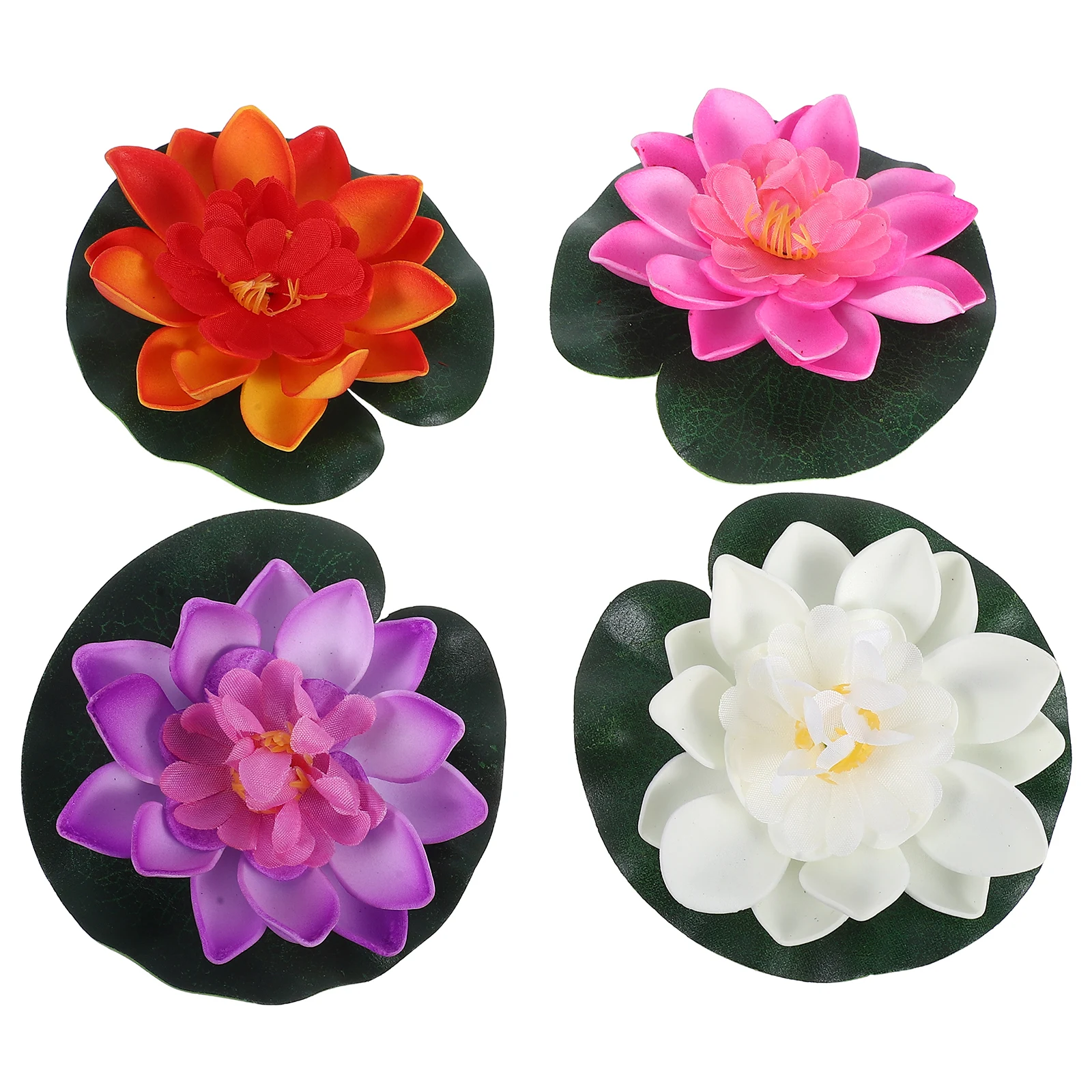 4 Pcs Artificial Floating Pool Flowers EVA Material Silk Water Lilies Decorations Realistic Design Home Garden Pond Aquarium
4 Pcs Artificial Floating Pool Flowers EVA Material Silk Water Lilies Decorations Realistic Design Home Garden Pond Aquarium