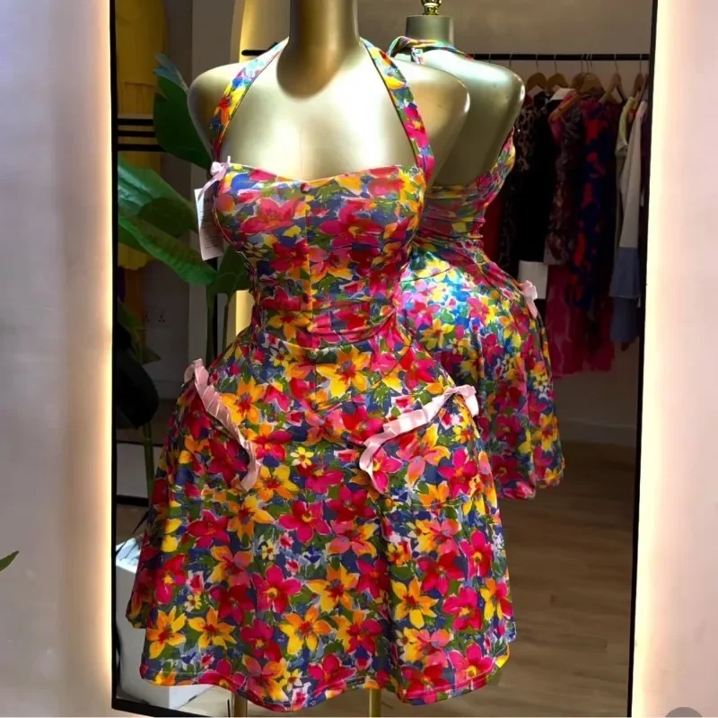 Summer Sexy African Sleeveless Printing Polyester Mini Dress Dashiki African Dresses for Women Outfits Party Evening Dresses
Summer Sexy African Sleeveless Printing Polyester Mini Dress Dashiki African Dresses for Women Outfits Party Evening Dresses