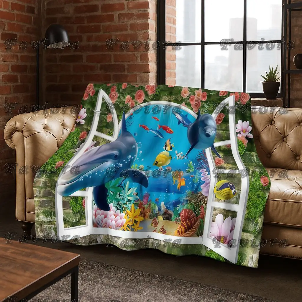 26 Style 3D Illusion Sea Underwater World Dolphin Flannel Blanket,Cozy Soft Throw Blanket for Home Bedroom Bed Sofa Cover Gift
26 Style 3D Illusion Sea Underwater World Dolphin Flannel Blanket,Cozy Soft Throw Blanket for Home Bedroom Bed Sofa Cover Gift