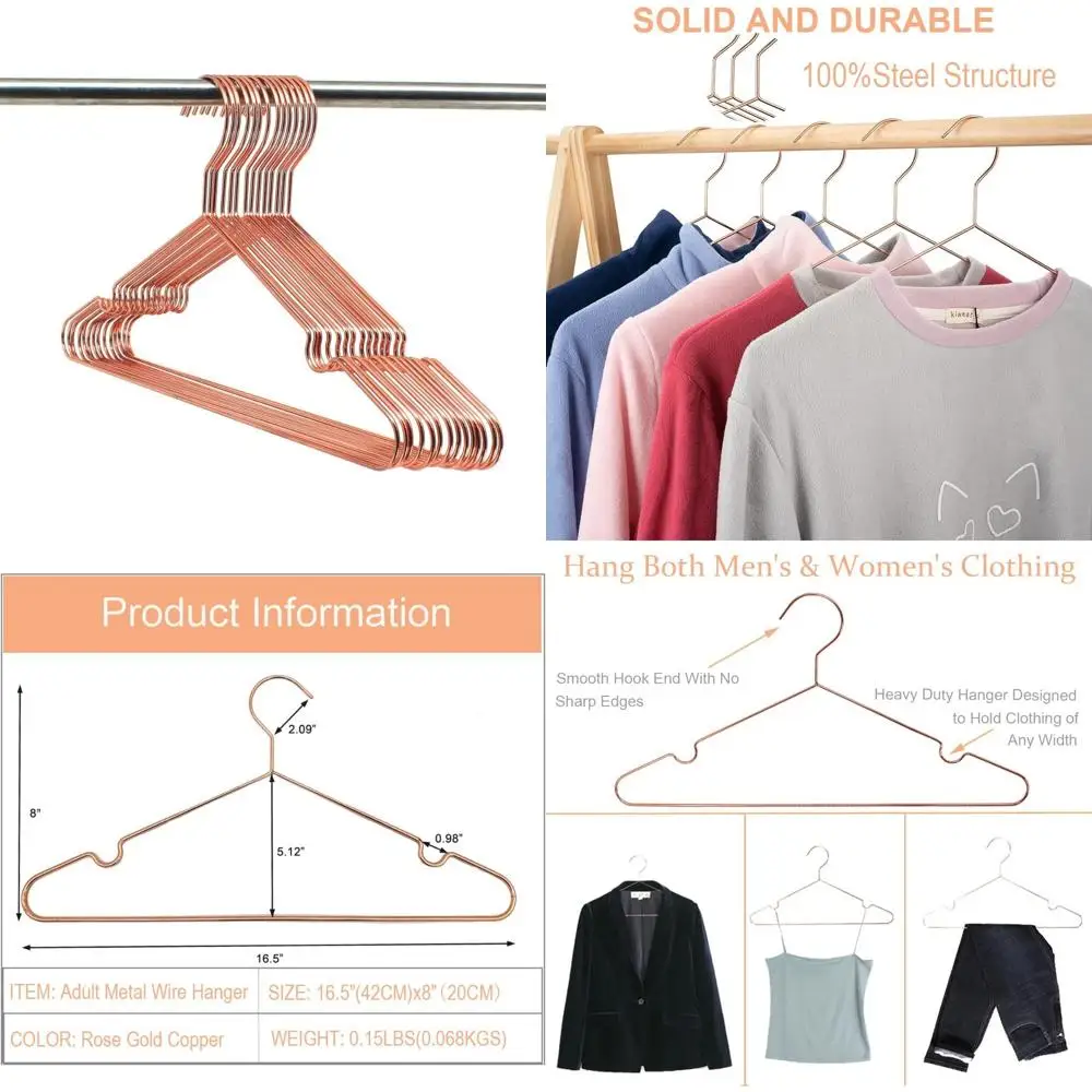 Сверхмощные 60-компонентные медные металлические вешалки из розового золота для прочного хранения, демонстрации и слингов для организации пальто и рубашек
Сверхмощные 60-компонентные медные металлические вешалки из розового золота для прочного хранения, демонстрации и слингов для организации пальто и рубашек