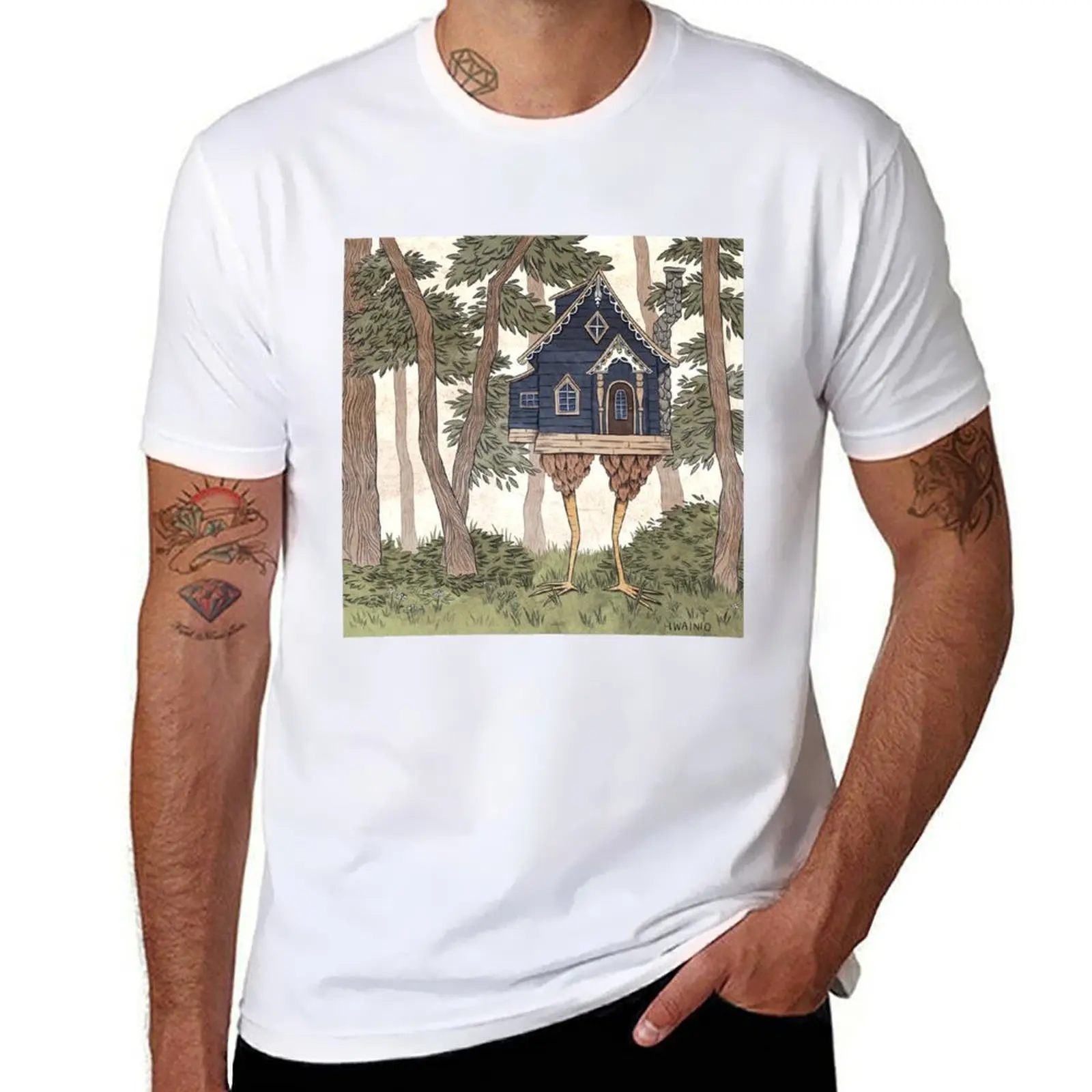 Baba Yaga's House T-Shirt cotton t shirts man 100% man t shirts for men T-Shirt
Baba Yaga's House T-Shirt cotton t shirts man 100% man t shirts for men T-Shirt