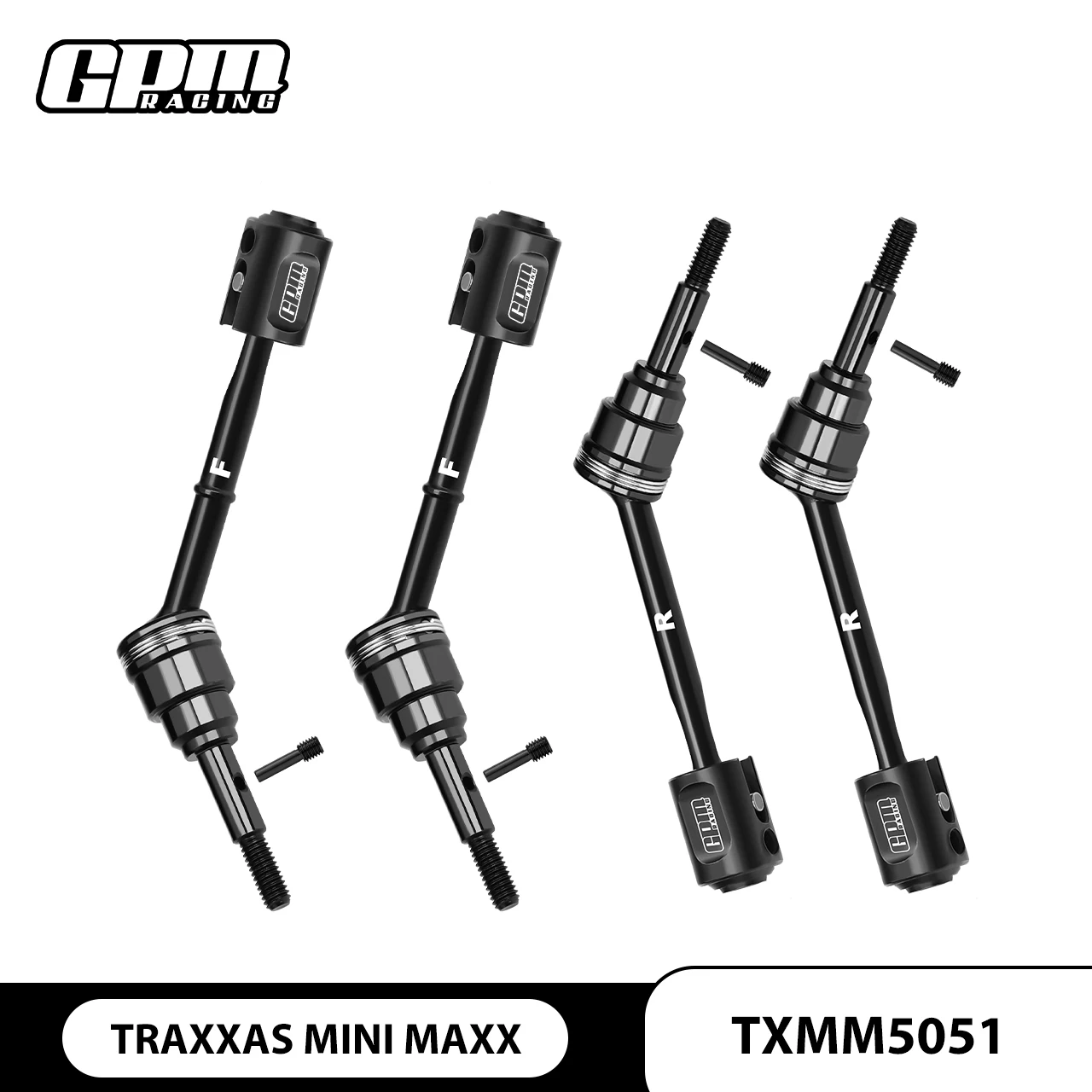 GPM TRAXXAS MINI MAXX-107154-1 For 4140 CARBON STEEL FRONT & REAR DRIVESHAFTS AND DRIVE CUPS
GPM TRAXXAS MINI MAXX-107154-1 For 4140 CARBON STEEL FRONT & REAR DRIVESHAFTS AND DRIVE CUPS