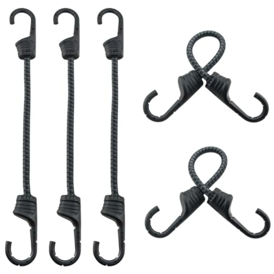 5PCS Double Hook Elastic Fixing Rope Total Length 11.8 Inches Bungee Cord with Hooks For Tarpaulins Bike Racks Tent Accessories
5PCS Double Hook Elastic Fixing Rope Total Length 11.8 Inches Bungee Cord with Hooks For Tarpaulins Bike Racks Tent Accessories