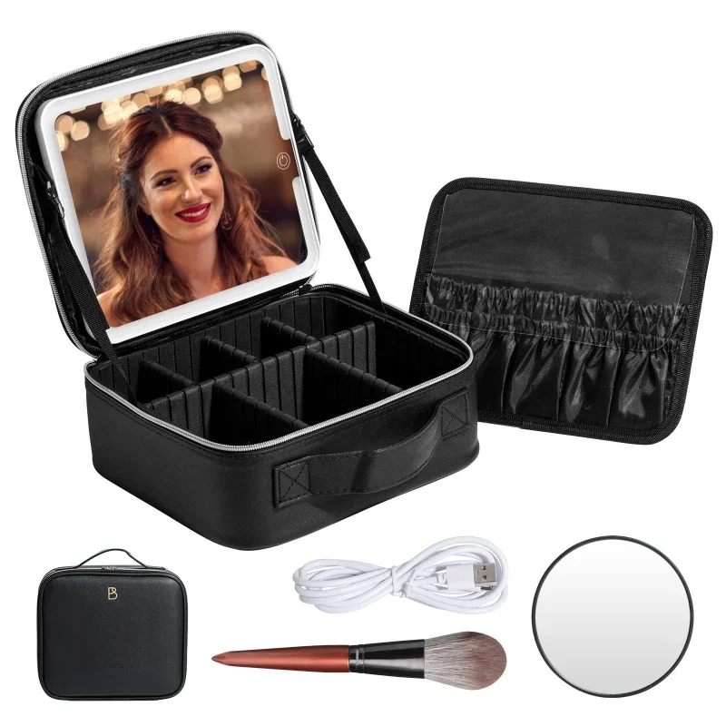Large Capacity Makeup Case with Mirror Travel Makeup Train Case Cosmetic Bag Organizer Makeup Bag with LED Mirror
Large Capacity Makeup Case with Mirror Travel Makeup Train Case Cosmetic Bag Organizer Makeup Bag with LED Mirror