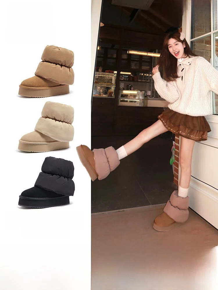 Camel Women's Snow Boots 2026 New Winter Thiened Warm Cotton oes Anti-slip Waterproof Northeast Cotton Boots Fce Lined...
Camel Women's Snow Boots 2026 New Winter Thiened Warm Cotton oes Anti-slip Waterproof Northeast Cotton Boots Fce Lined...