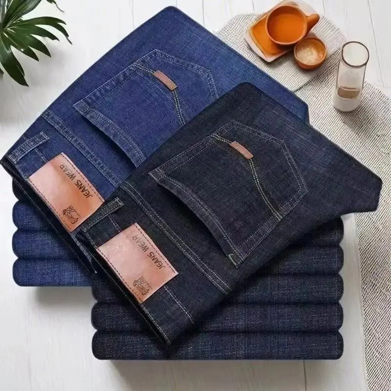 Wthinlee Slim Washed Jeans Casual Straight Stretch Fashion Classic Blue Black Work Denim Trousers Male Brand Clothing
Wthinlee Slim Washed Jeans Casual Straight Stretch Fashion Classic Blue Black Work Denim Trousers Male Brand Clothing