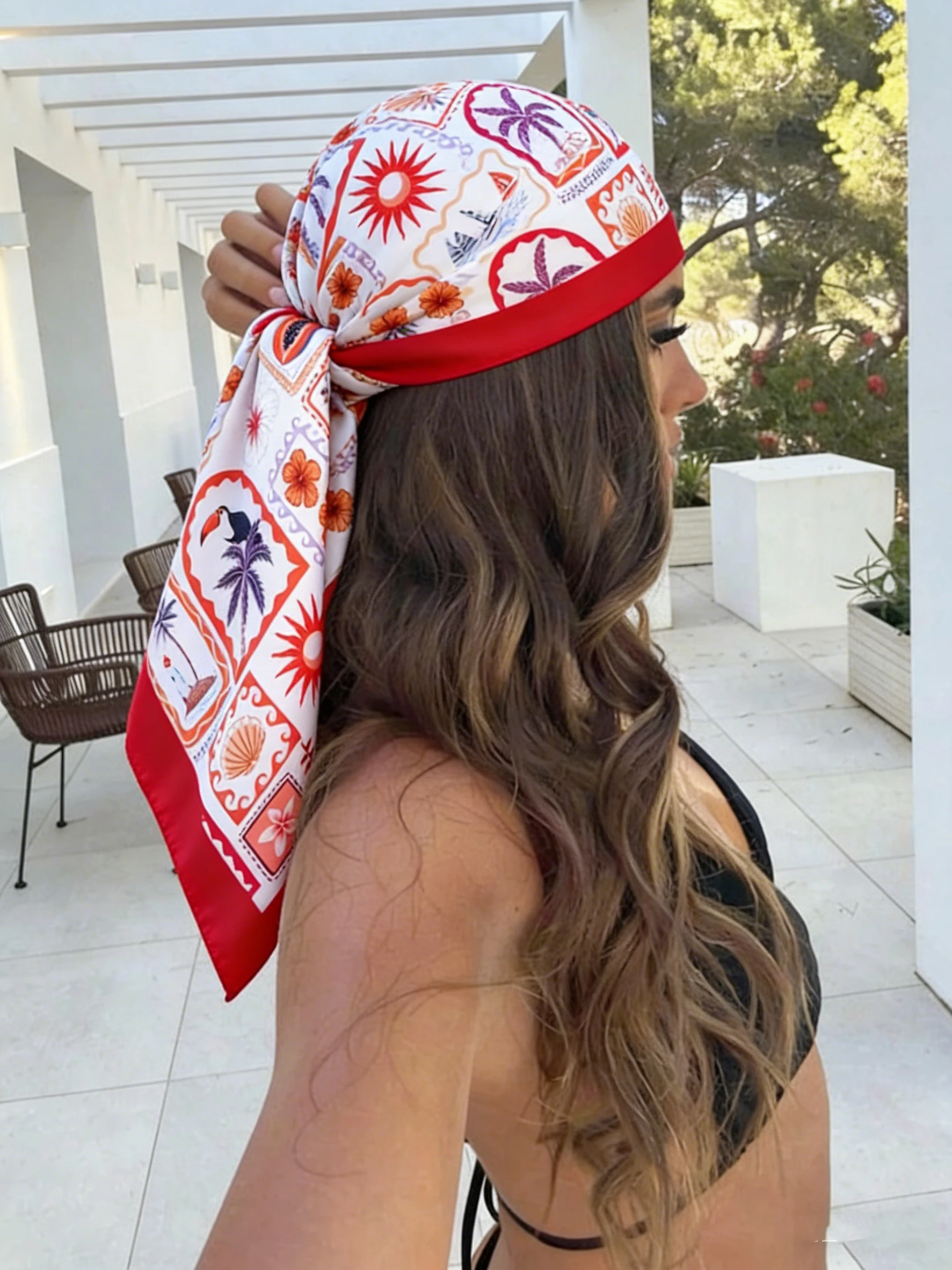70CM New Summer Silk Square Scarf for Women Shell Print Shawl and Fashion Bandana Headscarf Bag Tie Ribbon use for vacation
70CM New Summer Silk Square Scarf for Women Shell Print Shawl and Fashion Bandana Headscarf Bag Tie Ribbon use for vacation