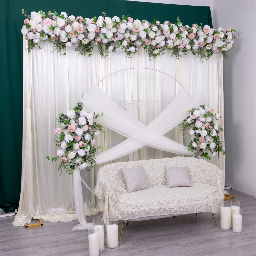Shopping-Artificial Flower Floral Arrangements, Pink, White, Rose, Green, Eucalyptus, Ruuner, Wedding Backdrop, Decor Props, 3M
Shopping-Artificial Flower Floral Arrangements, Pink, White, Rose, Green, Eucalyptus, Ruuner, Wedding Backdrop, Decor Props, 3M