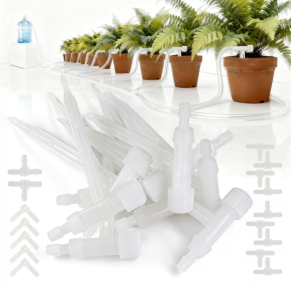 Garden Bend Arrow Drip Irrigation Kit with Regulating Valve Potted Plant Dripper System1/4"Hose Siphon Principle Watering Device
Garden Bend Arrow Drip Irrigation Kit with Regulating Valve Potted Plant Dripper System1/4"Hose Siphon Principle Watering Device