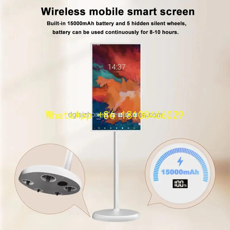 Portable 21.5 Inch LCD Smart TV Display Wireless Wheels New Electronics Advertising Digital Board for Outdoor Use Includes
Portable 21.5 Inch LCD Smart TV Display Wireless Wheels New Electronics Advertising Digital Board for Outdoor Use Includes