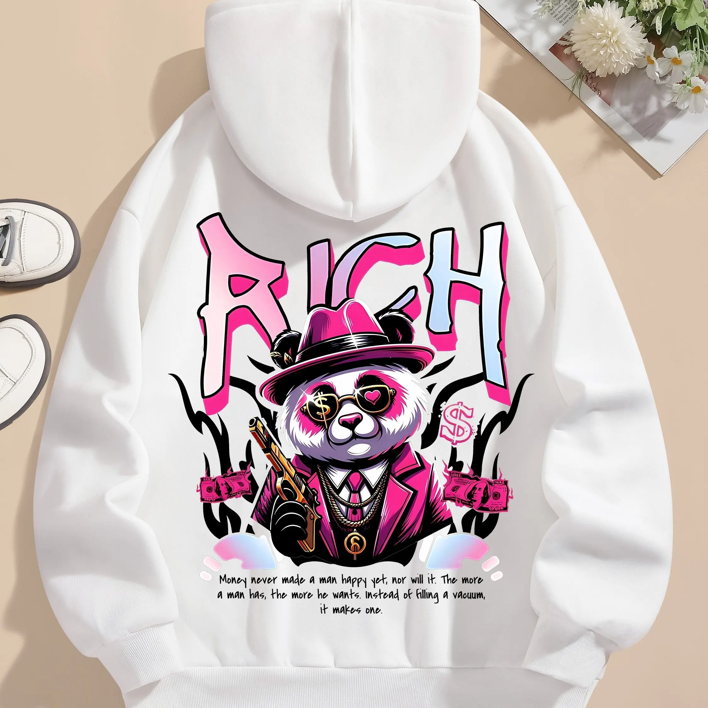 2024 Autumn Winter Hot Sale Panda Printed Hoodie Casual Pocket Long Sleeve Drawstring Cotton Hoodie Sweatshirt Women Wear
2024 Autumn Winter Hot Sale Panda Printed Hoodie Casual Pocket Long Sleeve Drawstring Cotton Hoodie Sweatshirt Women Wear