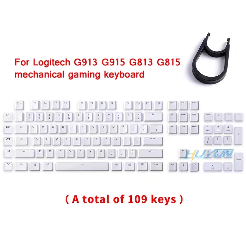 Full set of keycaps 109 keys black, compatible with Logitech G813/G815/G913/G915 TKL RGB mechanical gaming keyboard
Full set of keycaps 109 keys black, compatible with Logitech G813/G815/G913/G915 TKL RGB mechanical gaming keyboard