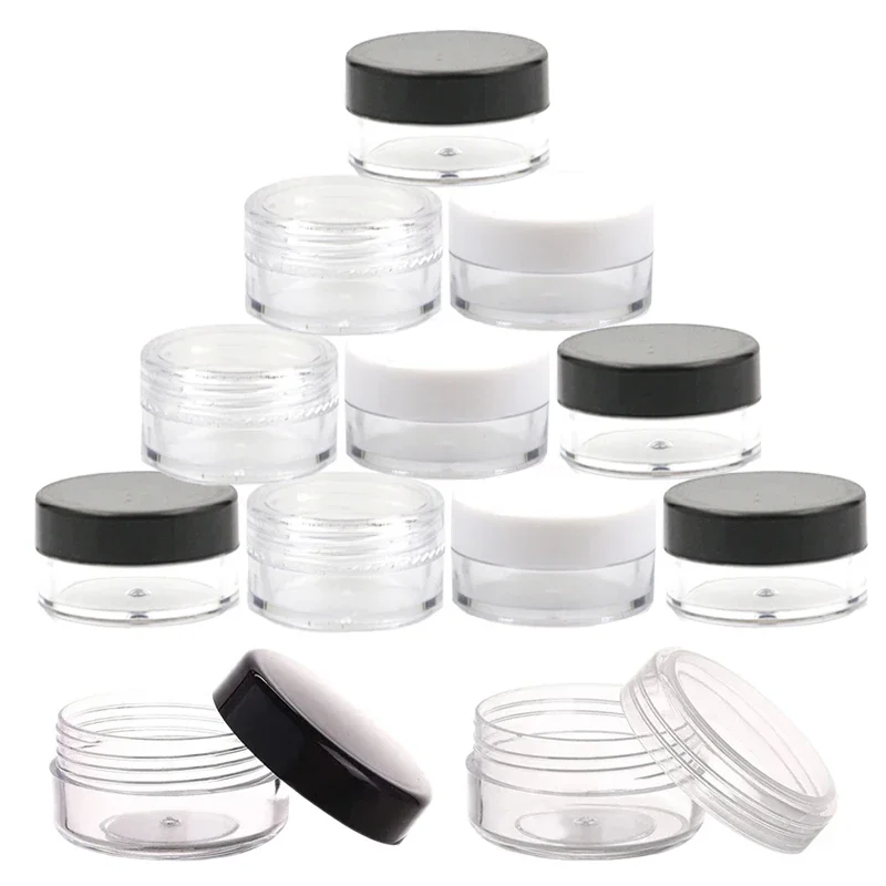 100Pcs 2/3/5/10/15/20ml Mini Cream Jars Portable Plastic Jar with Screw Lid Empty Cosmetic Lip Balm Containers Refillable Bottle
100Pcs 2/3/5/10/15/20ml Mini Cream Jars Portable Plastic Jar with Screw Lid Empty Cosmetic Lip Balm Containers Refillable Bottle