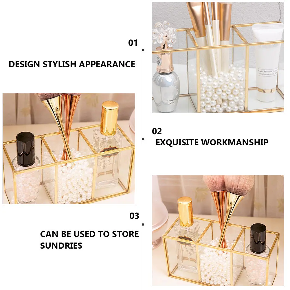 Glass Storage Box Transparent Multi-Functional Organizer for Makeup Brushes Jewelry Keys Sundries Home Office Desk Tidy
Glass Storage Box Transparent Multi-Functional Organizer for Makeup Brushes Jewelry Keys Sundries Home Office Desk Tidy