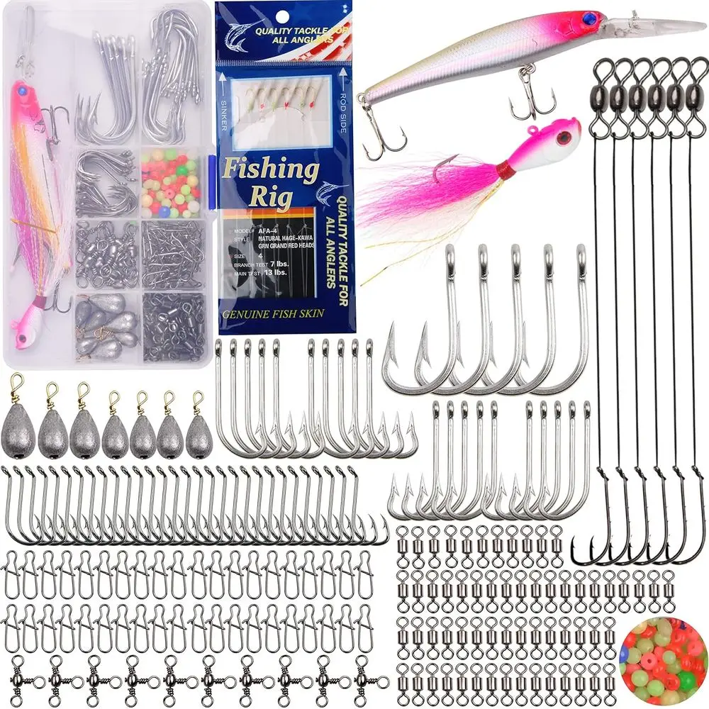 Saltwater Fishing Kit: 226-Piece Tackle Box with Lures, Jigs, Hooks, Weights & More
Saltwater Fishing Kit: 226-Piece Tackle Box with Lures, Jigs, Hooks, Weights & More