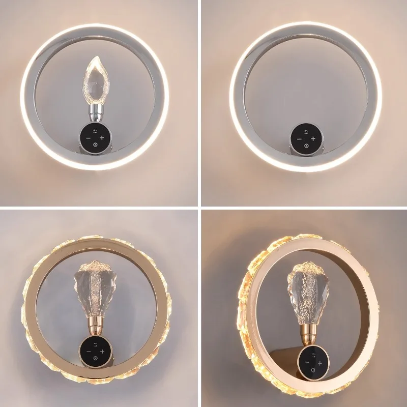 Luxury Crystal Wall Lamp New Living Room Background Wall Lamps Modern Dining Room Simple Bedside Lights
Luxury Crystal Wall Lamp New Living Room Background Wall Lamps Modern Dining Room Simple Bedside Lights