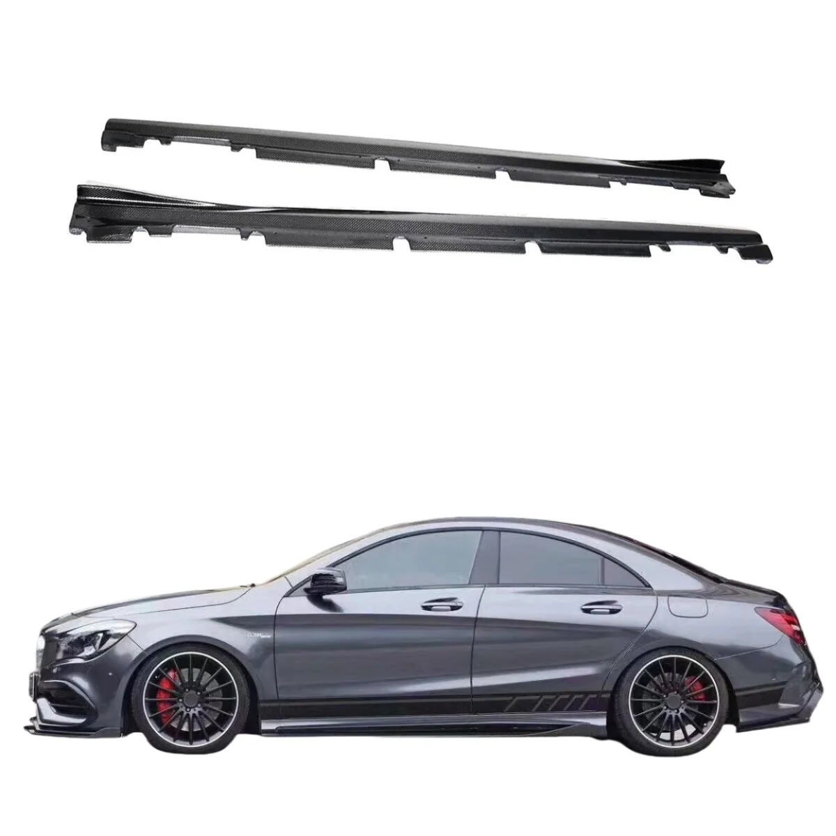 Боковые юбки из углеродного волокна для Mercedes Benz CLA Class W117 CLA45, боковая губа Bodykit
Боковые юбки из углеродного волокна для Mercedes Benz CLA Class W117 CLA45, боковая губа Bodykit