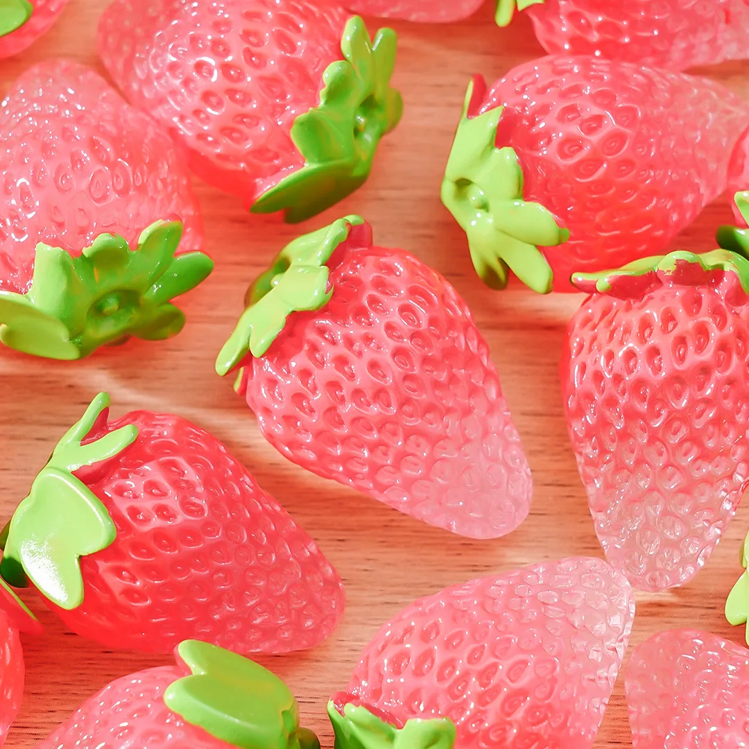 30PCS Ice Transparent Simulation Luminous Strawberry Fruit Small Cute Grains DIY HandmadeMaterials Accessories Small Ornaments
30PCS Ice Transparent Simulation Luminous Strawberry Fruit Small Cute Grains DIY HandmadeMaterials Accessories Small Ornaments