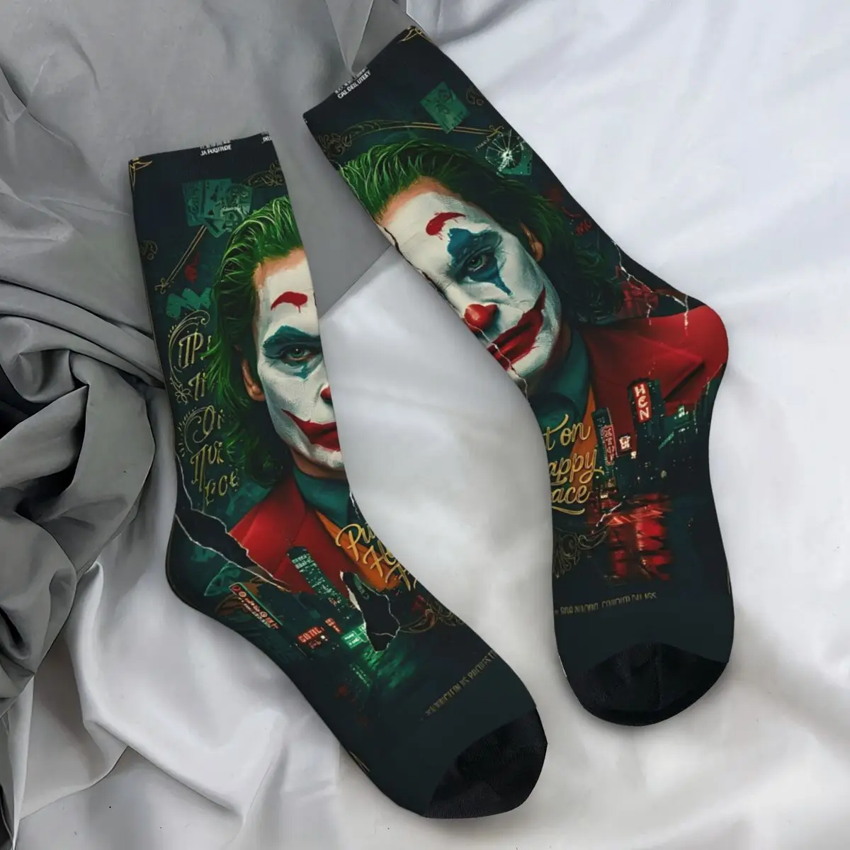 Чулки Happy Crazy Joker, забавные дизайнерские носки в стиле Харадзюку, осенние носки против пота, мужские удобные носки для занятий спортом на открытом воздухе
Чулки Happy Crazy Joker, забавные дизайнерские носки в стиле Харадзюку, осенние носки против пота, мужские удобные носки для занятий спортом на открытом воздухе