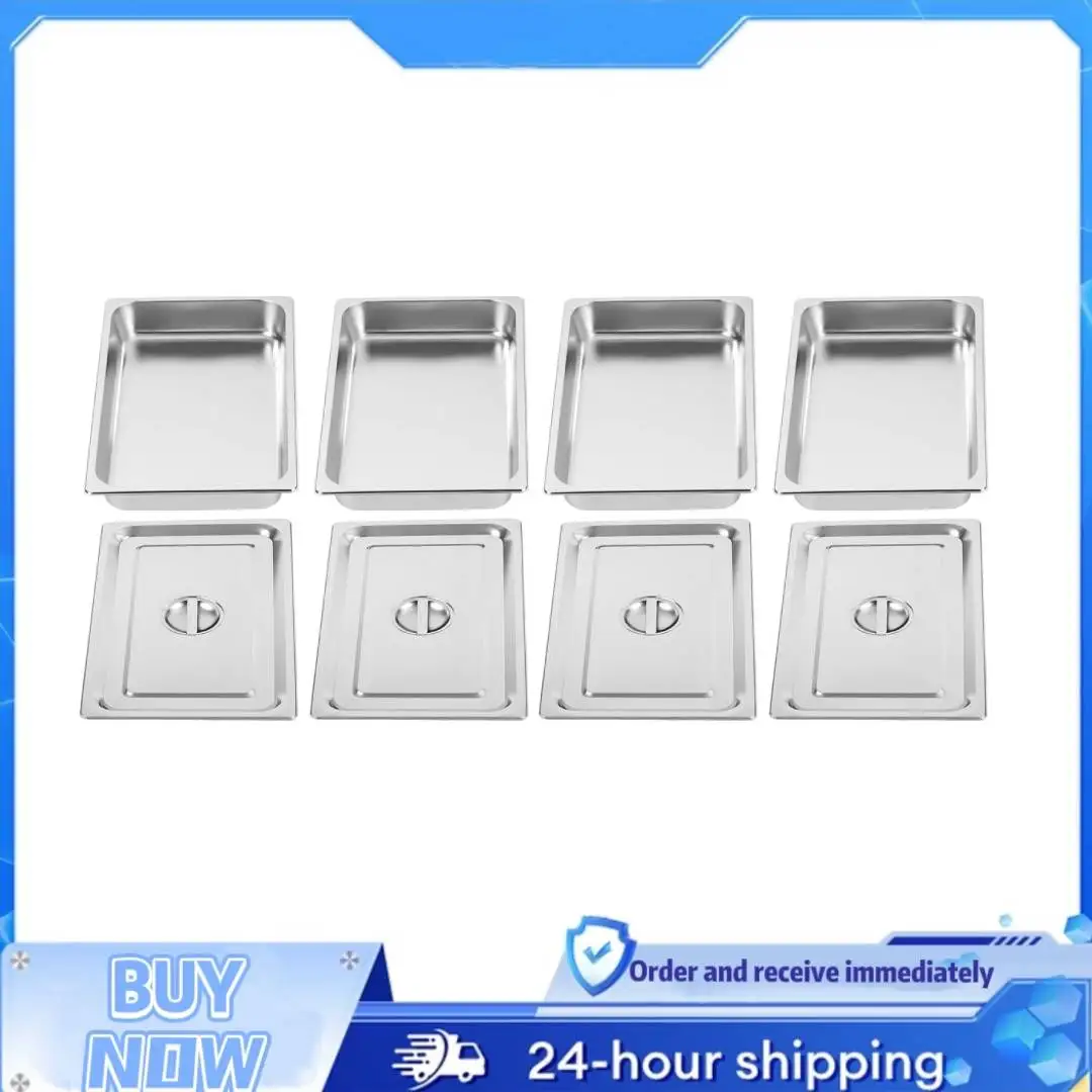 4-Pack Stainless Steel Rectangular Food Pan 500℉Heat-resistant Hotel Food Container Stackable for Restaurant Hotel Catering
4-Pack Stainless Steel Rectangular Food Pan 500℉Heat-resistant Hotel Food Container Stackable for Restaurant Hotel Catering