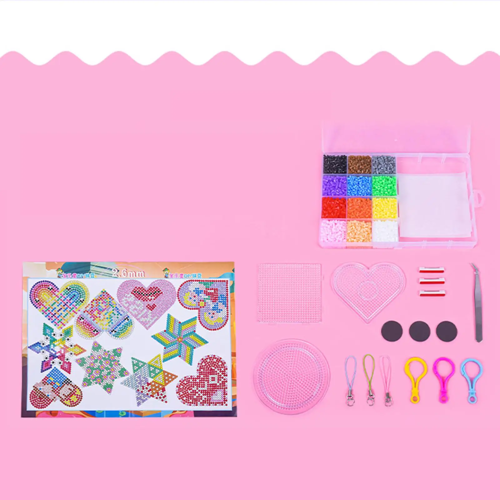 16Colors Hama Beads with Pegboards Ironing Paper Fuse Beads Kit Beading Kit
16Colors Hama Beads with Pegboards Ironing Paper Fuse Beads Kit Beading Kit