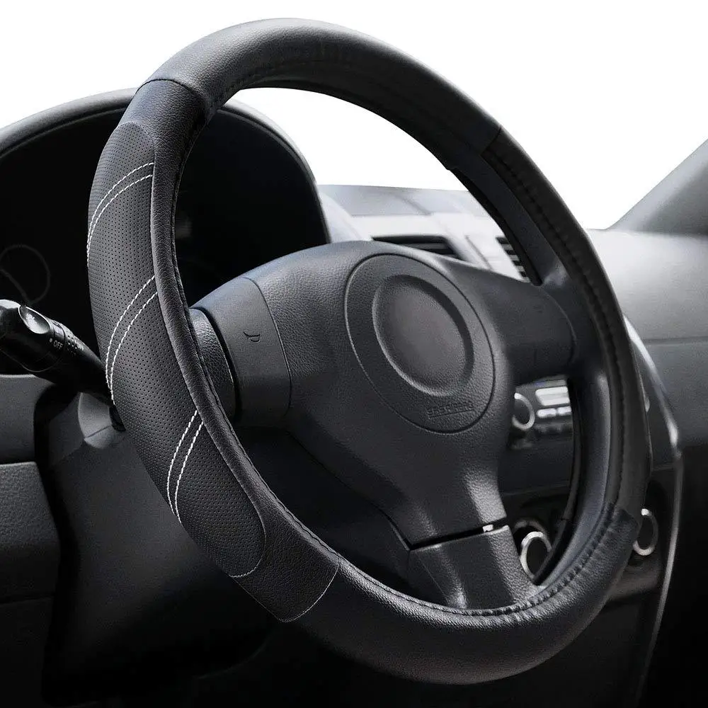Car steering wheel cover leather elastic handle cover without inner ring, universal incar jewelry in all seasonscar handle cover
Car steering wheel cover leather elastic handle cover without inner ring, universal incar jewelry in all seasonscar handle cover