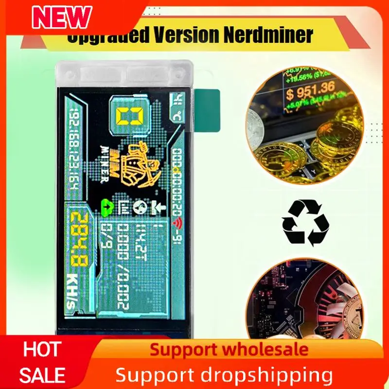 Upgrade Nerdminer 285KH/S BTC Solo Lottery Miner Bitcoin Crypto Miner Wifi Connection Low Power Nerd Miner
Upgrade Nerdminer 285KH/S BTC Solo Lottery Miner Bitcoin Crypto Miner Wifi Connection Low Power Nerd Miner