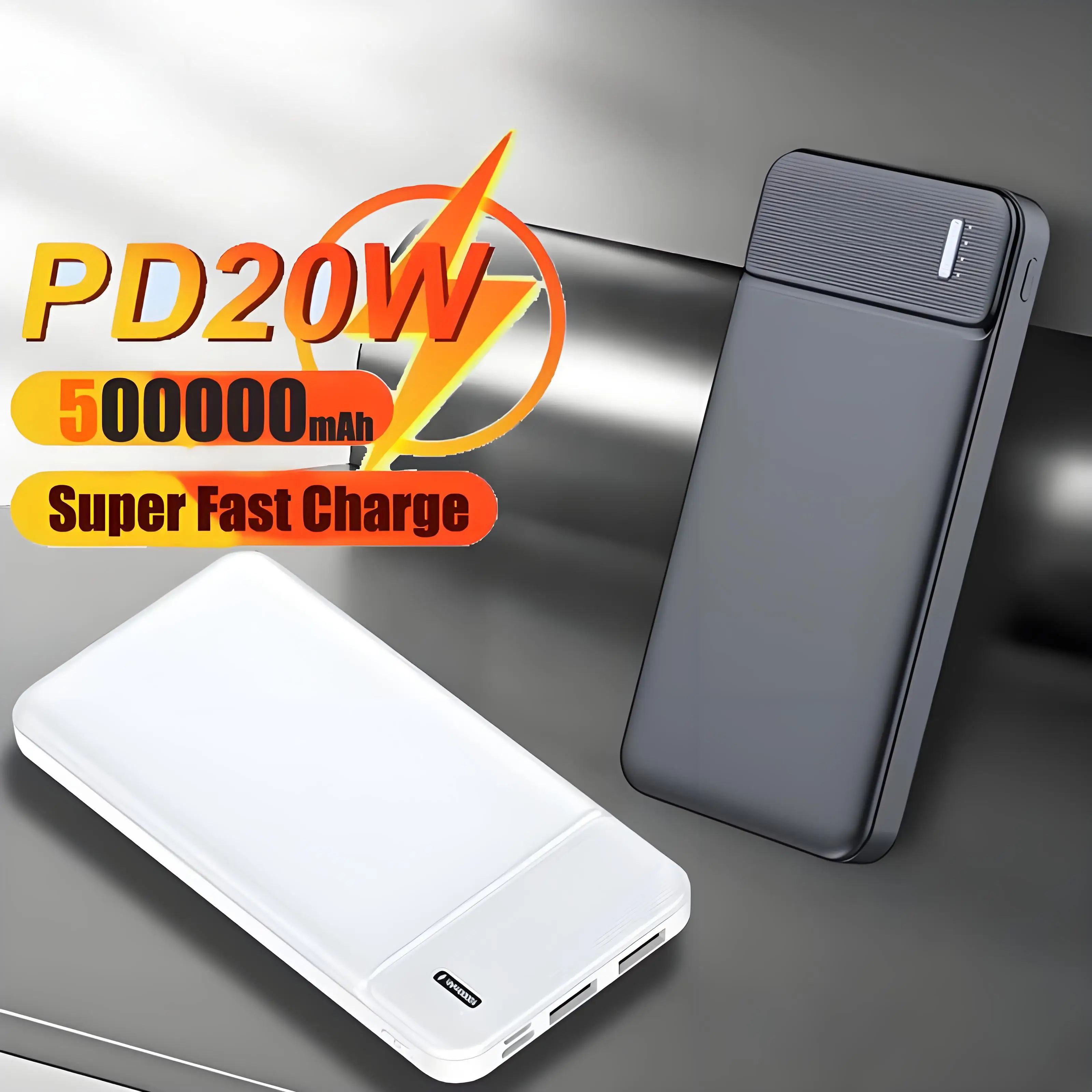 120 Вт 50000 мАч PowerBank Портативный PD 20 Вт Сверхбыстрое зарядное устройство Внешний аккумулятор PowerBank большой емкости для iPhone Samsung Xiaomi
120 Вт 50000 мАч PowerBank Портативный PD 20 Вт Сверхбыстрое зарядное устройство Внешний аккумулятор PowerBank большой емкости для iPhone Samsung Xiaomi