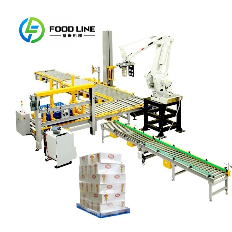Customized Industry Pallet Packaging Machines Robot Palletizing Equipment and Stretch Film Pallet Wrapper
Customized Industry Pallet Packaging Machines Robot Palletizing Equipment and Stretch Film Pallet Wrapper
