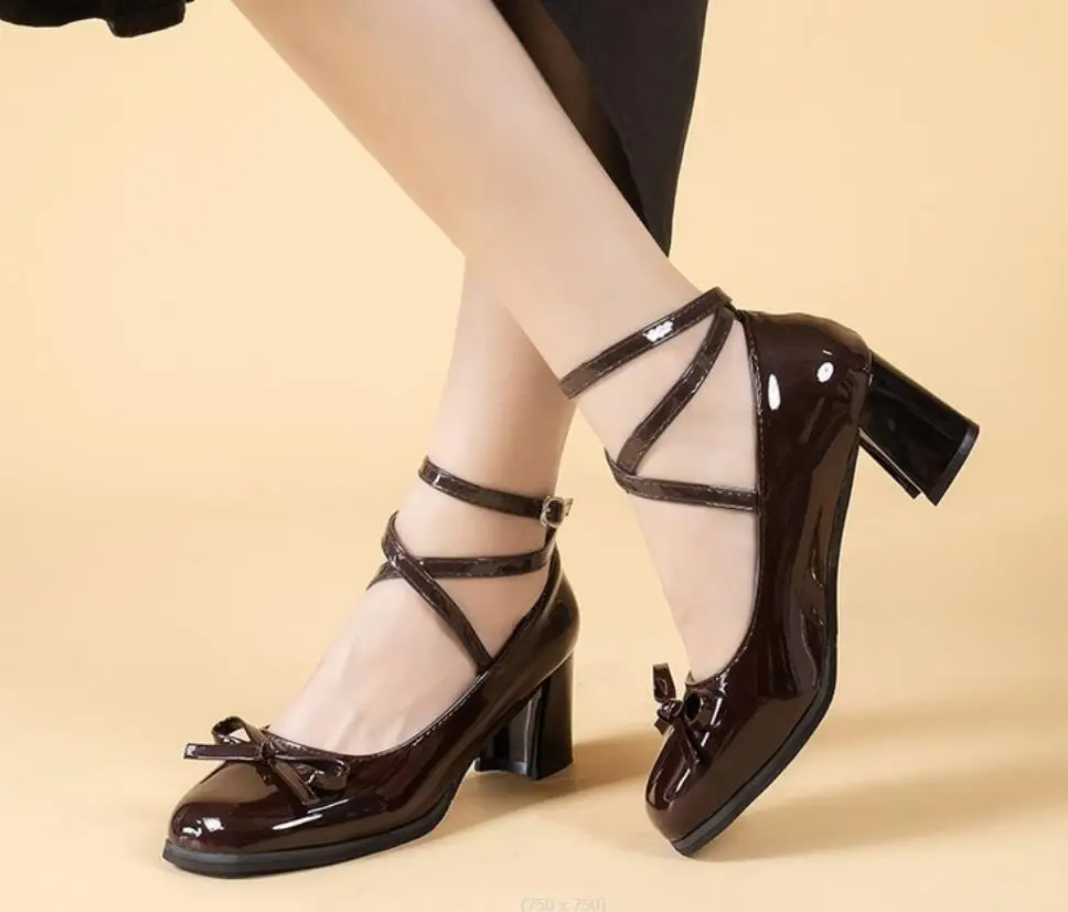 New High Heel Round head thick heel Stiletto Black Bottom Fashion Women's Shoes Shallow High Heels Autumn High Heels Large size
New High Heel Round head thick heel Stiletto Black Bottom Fashion Women's Shoes Shallow High Heels Autumn High Heels Large size