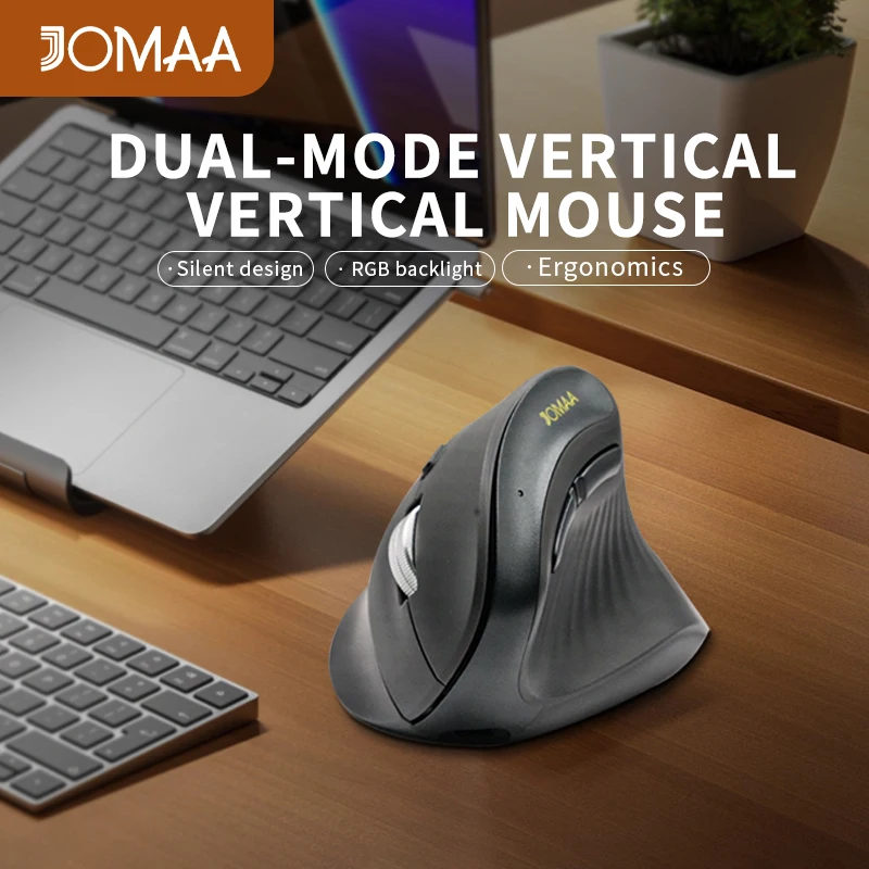 Jomaa Bluetooth Вертикальная мышь USB Эргономичная оптическая мышь с 4 регулируемыми разрешениями, мышь с RGB-подсветкой для ноутбука, ПК, настольного компьютера
Jomaa Bluetooth Вертикальная мышь USB Эргономичная оптическая мышь с 4 регулируемыми разрешениями, мышь с RGB-подсветкой для ноутбука, ПК, настольного компьютера