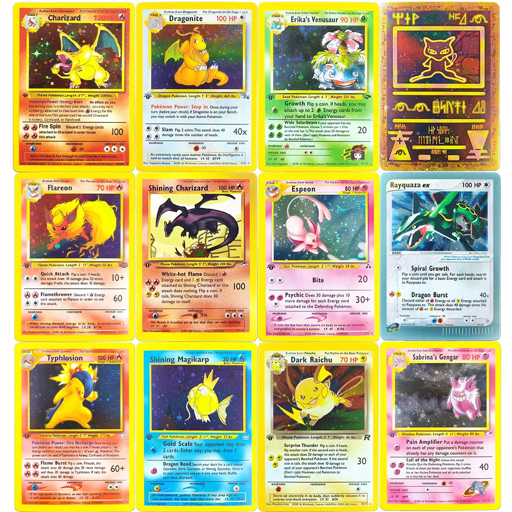 Самодельная прокси PTCG, английское 1-е издание, Чаризард Mewtwo Umbreon Venusaur Gengar Blastoise, игровая коллекция, карточная игрушка
Самодельная прокси PTCG, английское 1-е издание, Чаризард Mewtwo Umbreon Venusaur Gengar Blastoise, игровая коллекция, карточная игрушка