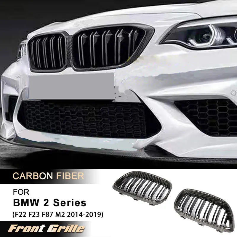 Front Bumper Racing Grille for BMW 2 Series F22 F23 F87 M2 220i M240i 2014-2019 Replacement Front Grill Carbon Fiber with ABS
Front Bumper Racing Grille for BMW 2 Series F22 F23 F87 M2 220i M240i 2014-2019 Replacement Front Grill Carbon Fiber with ABS