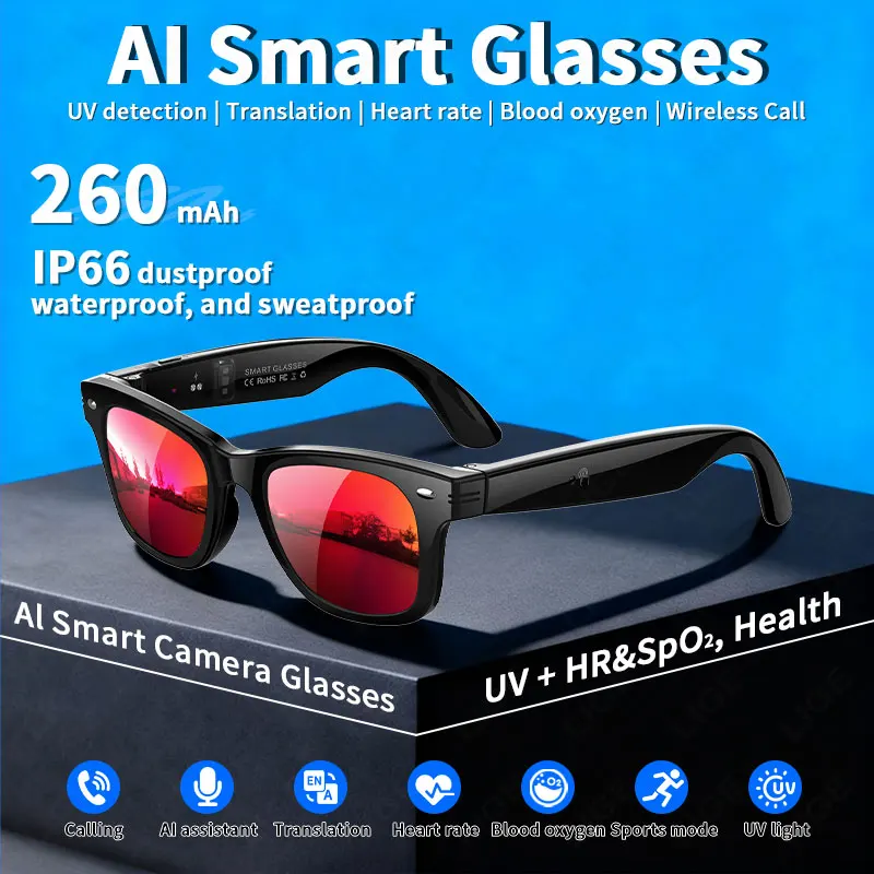 LIGE Smart Glasses Al smart glasses for photo and video recognition Smart Sunglasses For Google Wireless Glasses With Camera Men
LIGE Smart Glasses Al smart glasses for photo and video recognition Smart Sunglasses For Google Wireless Glasses With Camera Men
