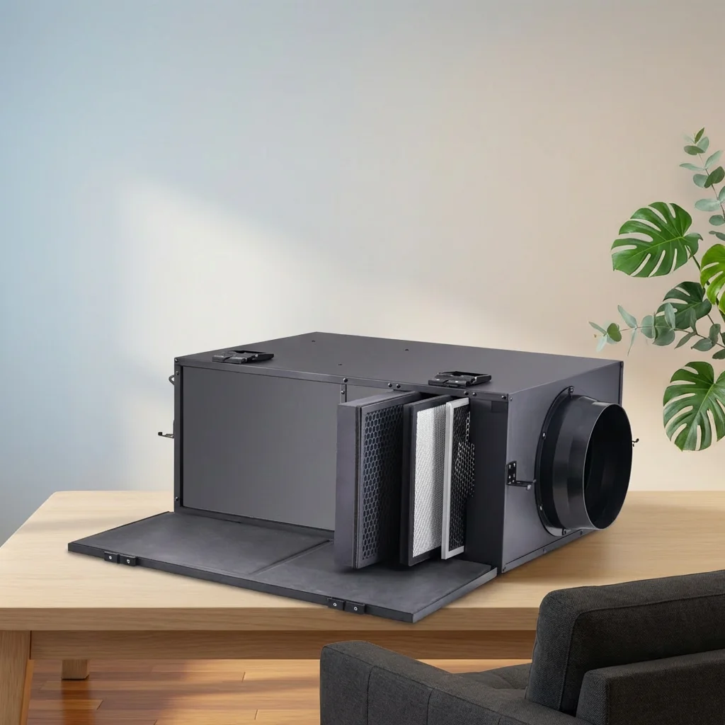PM2.5 Fresh Air Duct Fan Haze Removal Sterilization Home Restaurant ODM/OEM AC Centrifugal Carbon HEPA Air Filter Box Inline
PM2.5 Fresh Air Duct Fan Haze Removal Sterilization Home Restaurant ODM/OEM AC Centrifugal Carbon HEPA Air Filter Box Inline