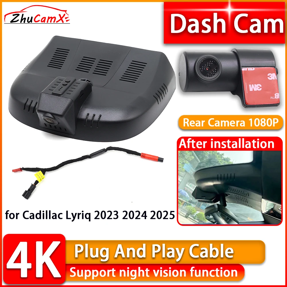 HD Wiifi 4K Dash Cam for Cadillac Lyriq 2023 2024 2025 2160P DVR Front Rear Car Camera Plug and Play Video Recorder Night Vision
HD Wiifi 4K Dash Cam for Cadillac Lyriq 2023 2024 2025 2160P DVR Front Rear Car Camera Plug and Play Video Recorder Night Vision