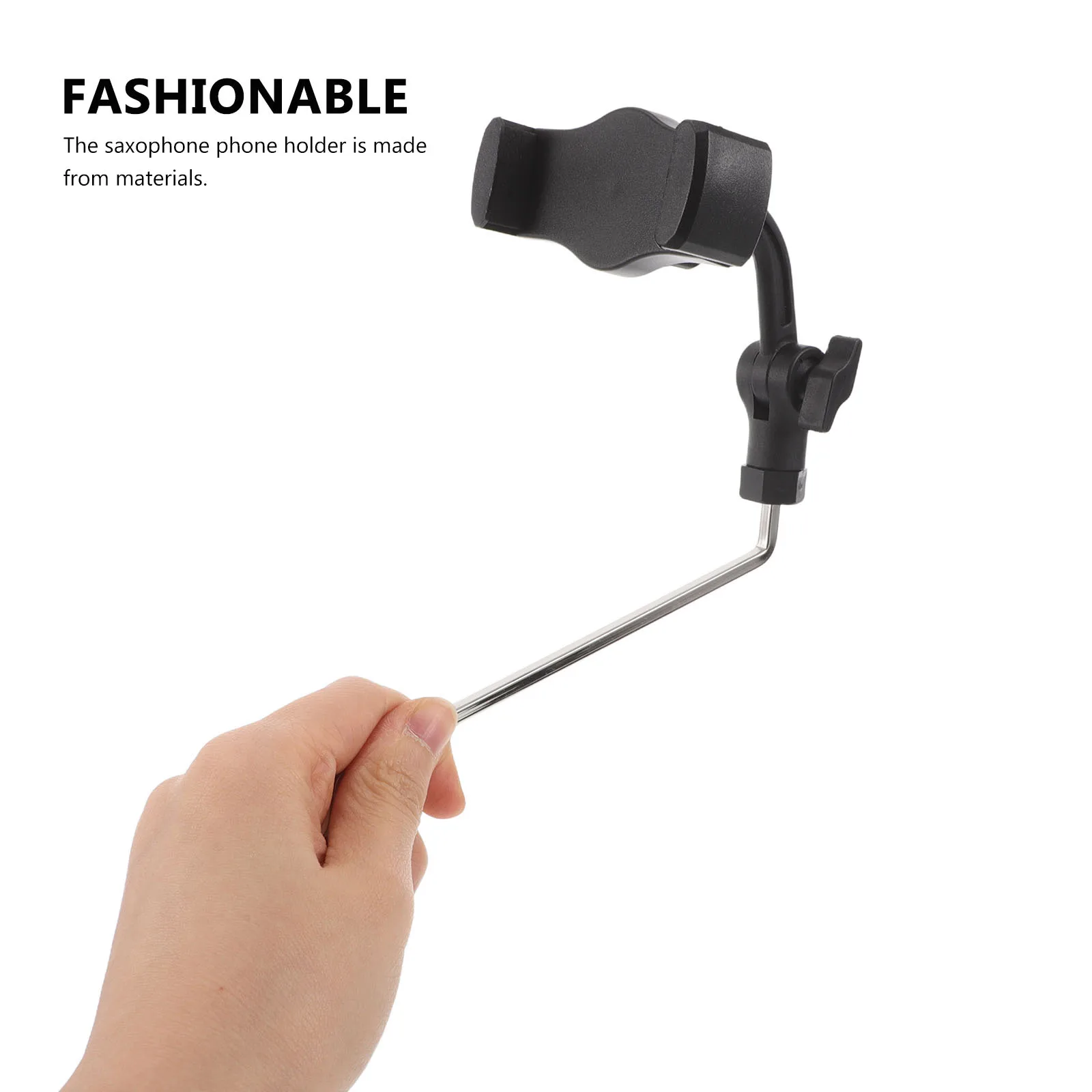 Alto Saxophone Phone Holder Black Sax Lyre Clip Music Stand Adjustable Angles Secure Phone Mount for Musicians Rehearsals
Alto Saxophone Phone Holder Black Sax Lyre Clip Music Stand Adjustable Angles Secure Phone Mount for Musicians Rehearsals