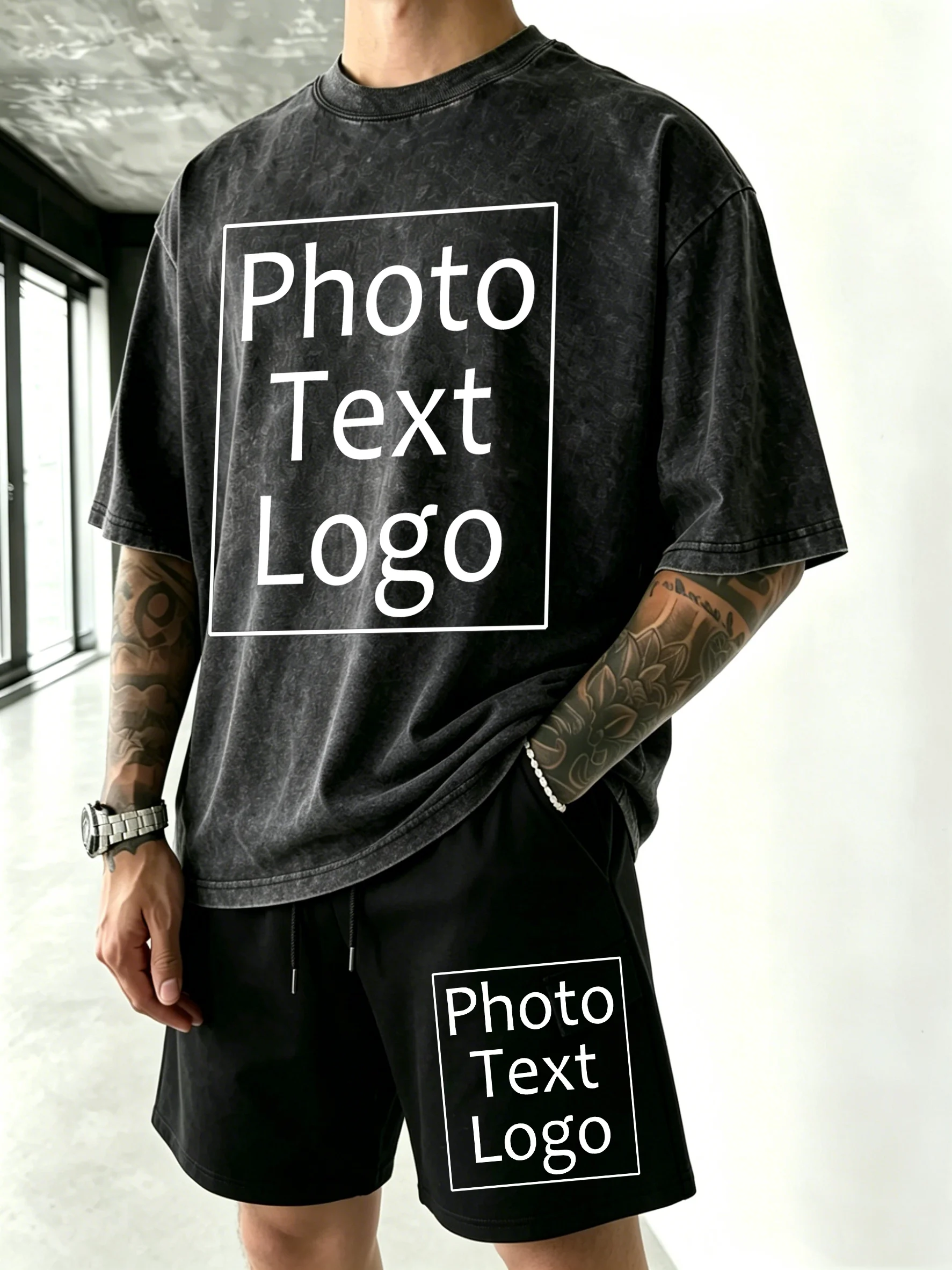 Custom Personalized Prints Mens Street S-3XL Washeed Short Set Teamwork Family Clothing Sport Fitness Pocket Shorts Basics Tees
Custom Personalized Prints Mens Street S-3XL Washeed Short Set Teamwork Family Clothing Sport Fitness Pocket Shorts Basics Tees