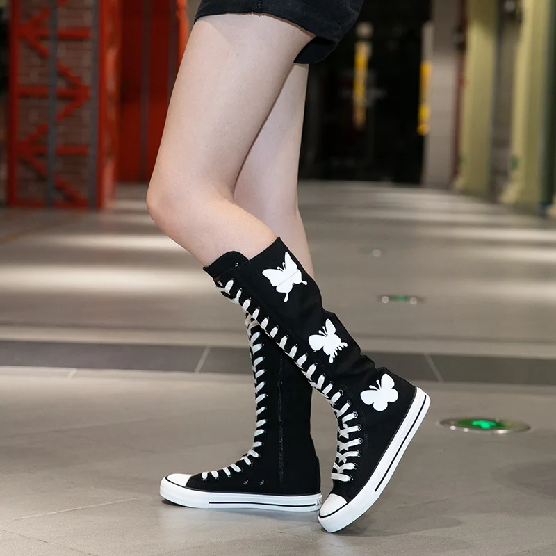 2026 Women Shoes New Korean Version Canvas Knee High Boots for Woman Street Style Sports Casual Shoes Designer Shoes Botas Mujer
2026 Women Shoes New Korean Version Canvas Knee High Boots for Woman Street Style Sports Casual Shoes Designer Shoes Botas Mujer