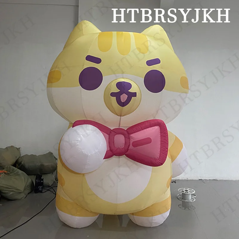 Inflatable cat air model Yellow standing cat with white LED lights Animal mascot Mall outdoor decoration
Inflatable cat air model Yellow standing cat with white LED lights Animal mascot Mall outdoor decoration