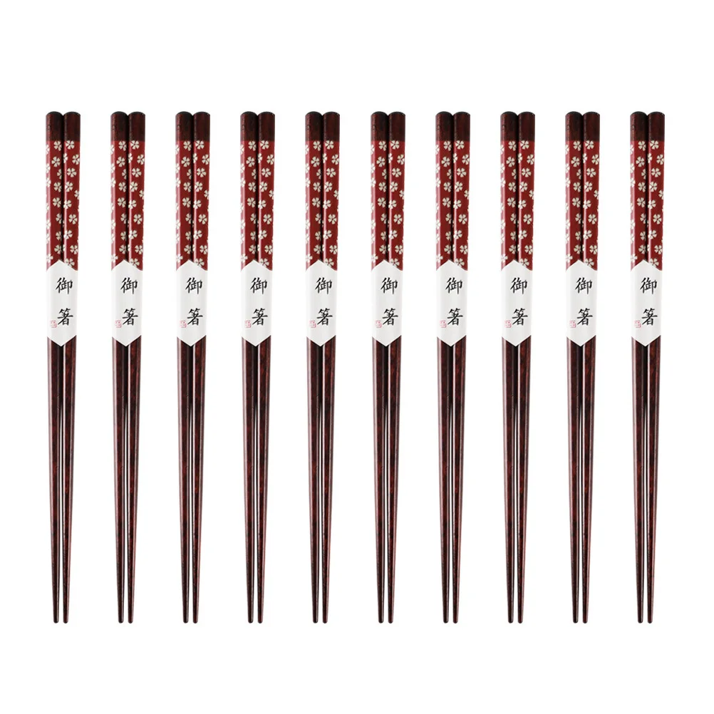 10 Pairs Cherry Blossom Wooden Chopsticks Lightweight Portable Home Tableware Travel Camping Hiking Practical
10 Pairs Cherry Blossom Wooden Chopsticks Lightweight Portable Home Tableware Travel Camping Hiking Practical
