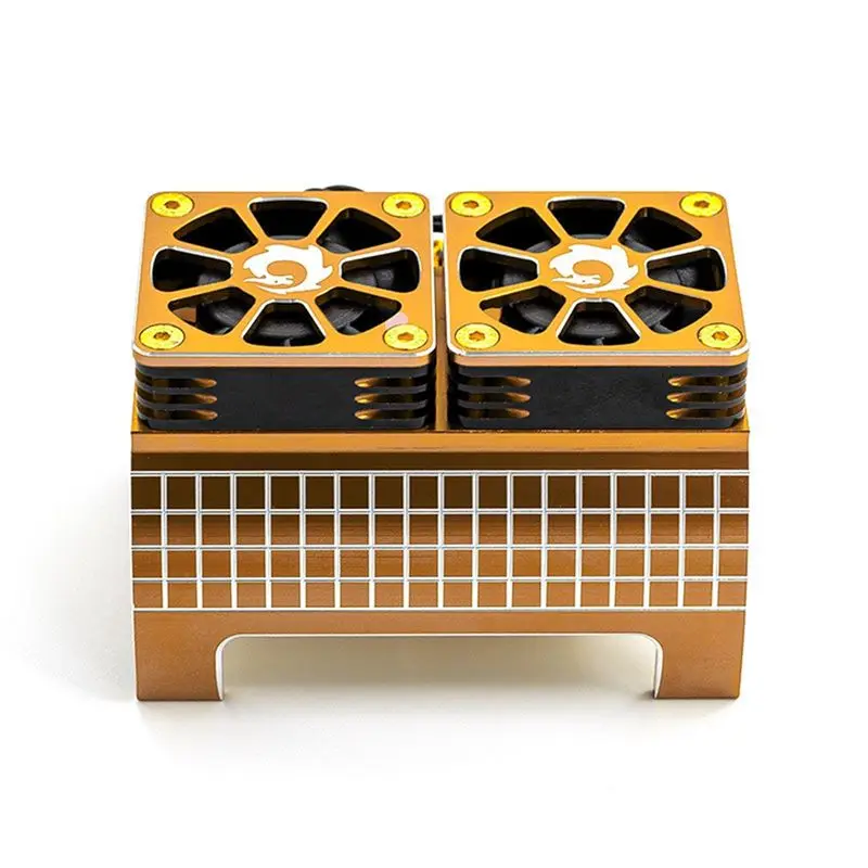 ABXE-Metal Dual Cooling Fan 1:5 Brushless Motor Cooler For 1/5 Traxxas X-Maxx 6S 8S Arrma KRATON Outcast Golden
ABXE-Metal Dual Cooling Fan 1:5 Brushless Motor Cooler For 1/5 Traxxas X-Maxx 6S 8S Arrma KRATON Outcast Golden