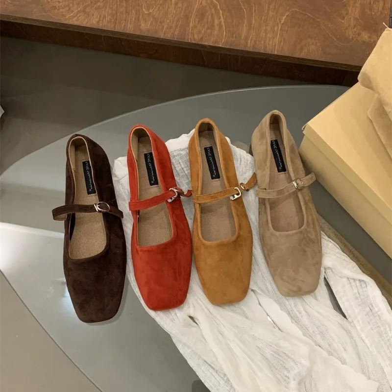 Mary Jane Shoes Women Flat 2025 Spring Shoes Female Genuine Leather Square Head Non-slip Large Size Ballet Shoes Women
Mary Jane Shoes Women Flat 2025 Spring Shoes Female Genuine Leather Square Head Non-slip Large Size Ballet Shoes Women