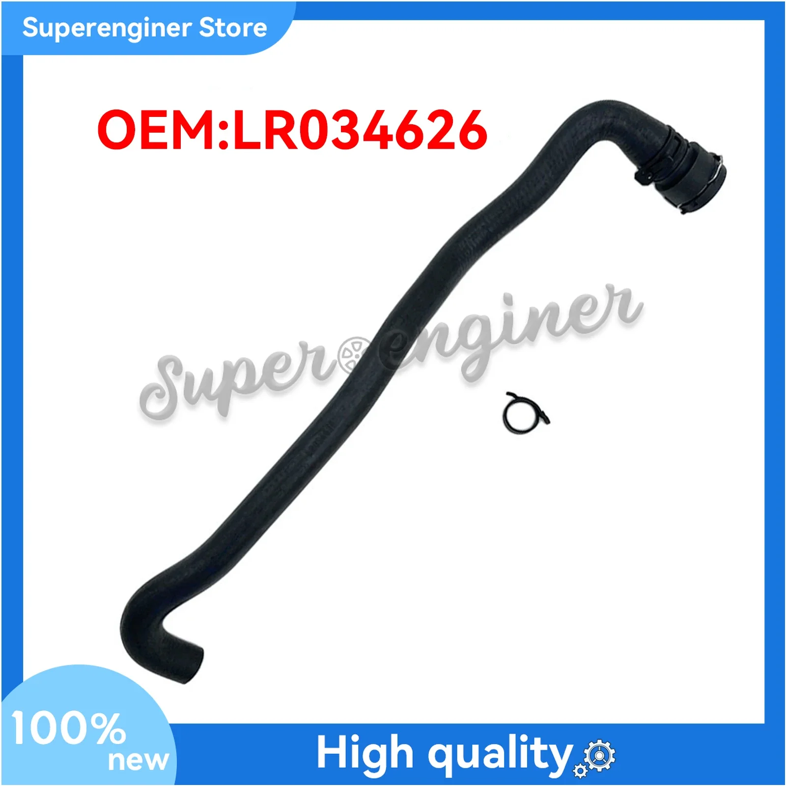 1PCS High Quality Rubber Hose LR034626 Coolant Water Hose For Land Rover
1PCS High Quality Rubber Hose LR034626 Coolant Water Hose For Land Rover